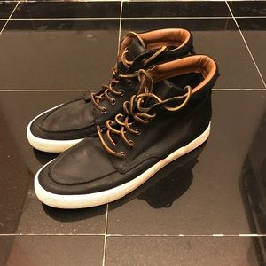 Ralph’s Lauren Travis Leather High-Top Sneaker